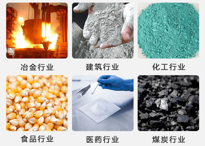 不銹鋼振動(dòng)篩主要應(yīng)用于冶金，建筑，化工，食品等行業(yè)中。
